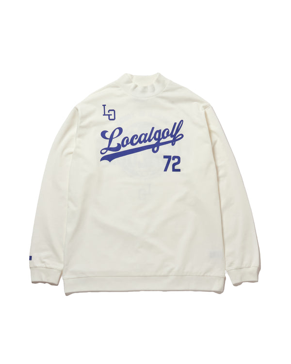 B.B MOCKNECK L/S SHIRT White