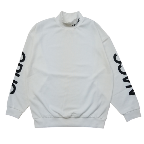 #NAGG WARM L/S MOCK NECK TEE WHITE