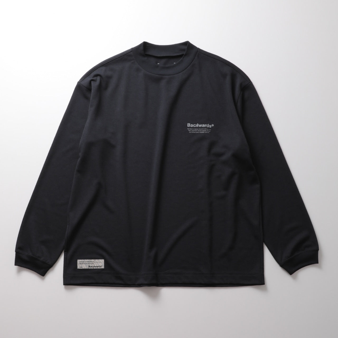 RUFFLOG ブラック モックネックシャツ S RUFFLOG ブラック モックネックシャツ S 人気のモックネック