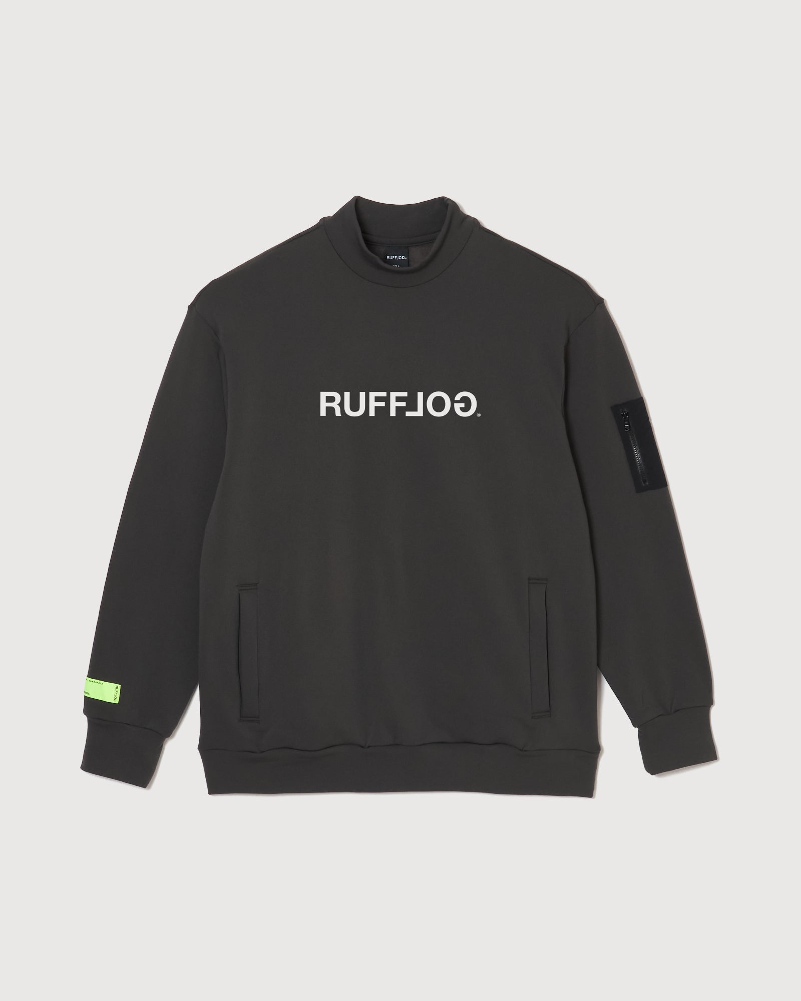 MOCK NECK SWEAT GRAY – RUFFLOG