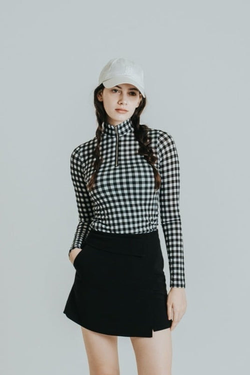 CHECK HALFZIP TOP