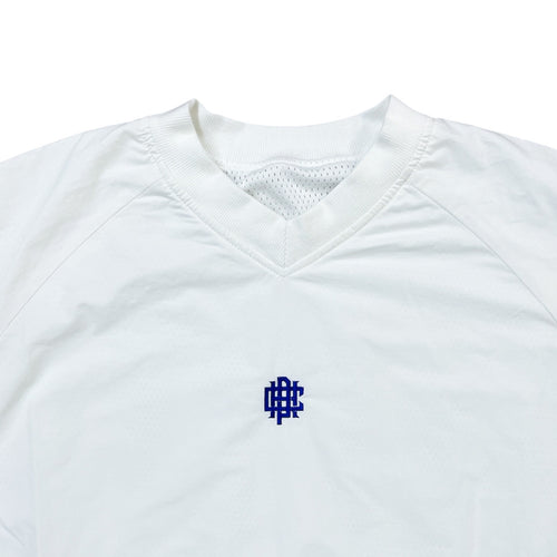 #OVERLAP LOGO NYLON PULLOVER WHITE