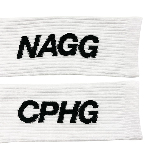 #NAGG 2PC SOCKS BLACK&WHITE