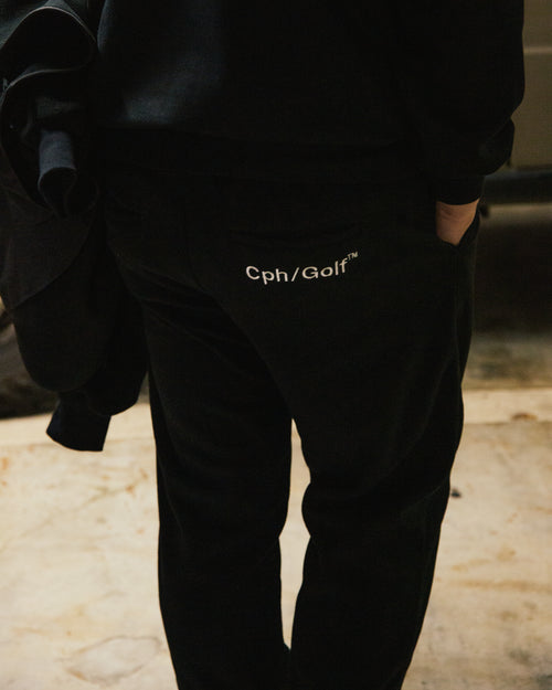 #MICRO FLEECE ADJUSTABLE JOGGER PANTS BLACK