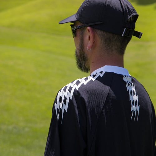 #THUNDER STRIPES HENRY POLO BLACK