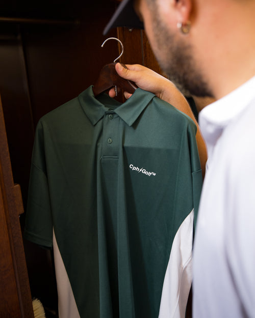 #THUNDER STRIPES POLO GREEN