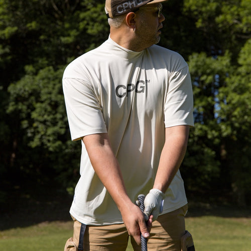 #CPHG GENTLEMAN MOCK NECK TEE OFF WHITE