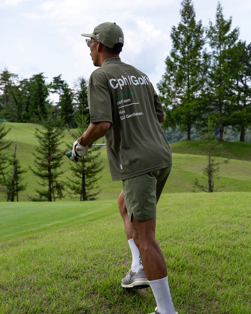 AS2OV×Cph/Golf™ #OVERSIZED S/S POLO KHAKI