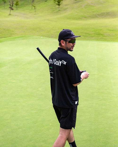 AS2OV×Cph/Golf™ #OVERSIZED S/S POLO BLACK