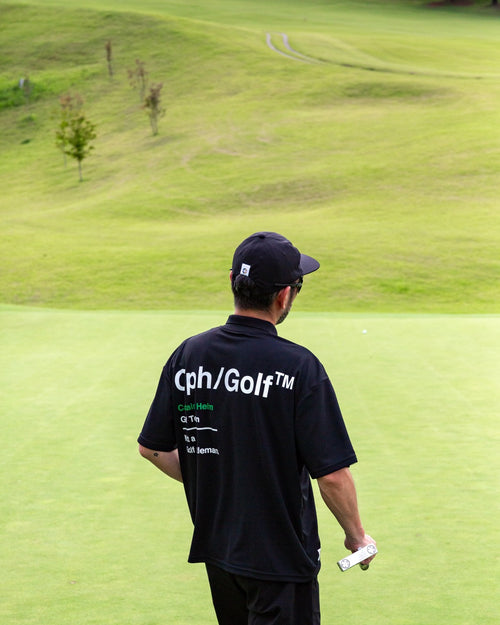 AS2OV×Cph/Golf™ #OVERSIZED S/S POLO BLACK