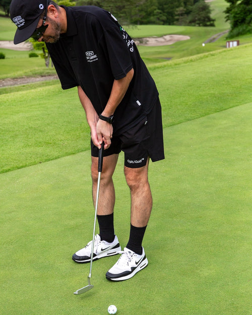 AS2OV×Cph/Golf™ #OVERSIZED S/S POLO BLACK