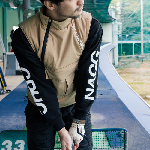 #NAGG WARM L/S MOCK NECK TEE BLACK