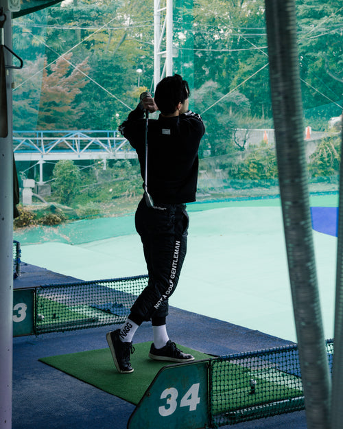 #NAGG WARM L/S MOCK NECK TEE BLACK