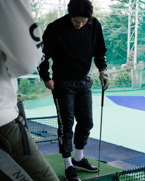 #NAGG WARM L/S MOCK NECK TEE BLACK