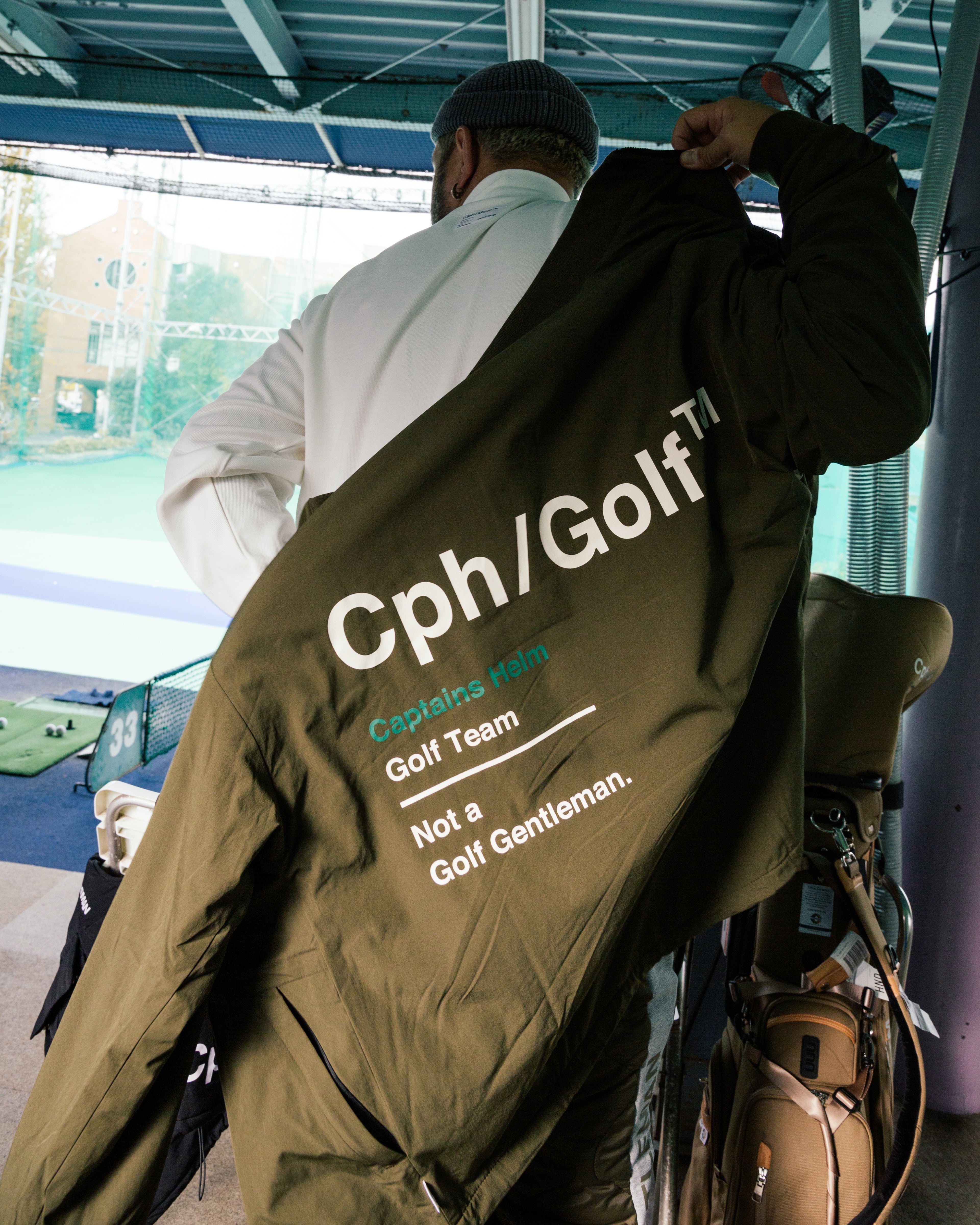 m*o様 Cph Golf #MULTI POCKET PUFFER JACKE Captains Helm Golf / MULTI POCKET PUFFER JACKET - Khaki -