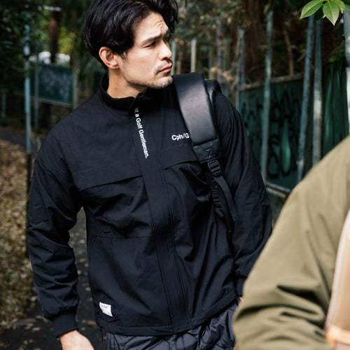 #MULTI POCKET PUFFER JACKET BLACK