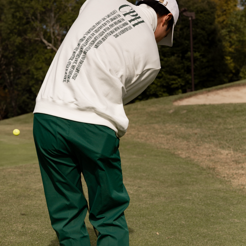 #HALF ZIP CPH GOLF CLUB PULLOVER WHITE