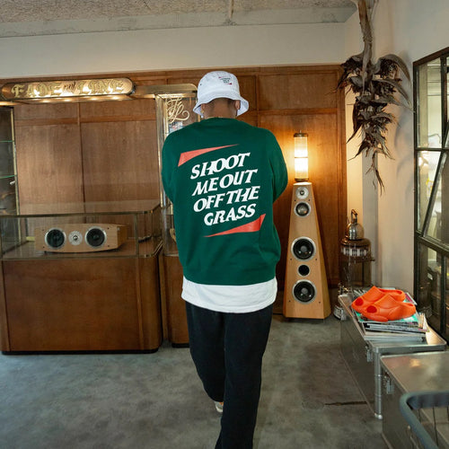 #SHOOT ME OUT PULLOVER GREEN