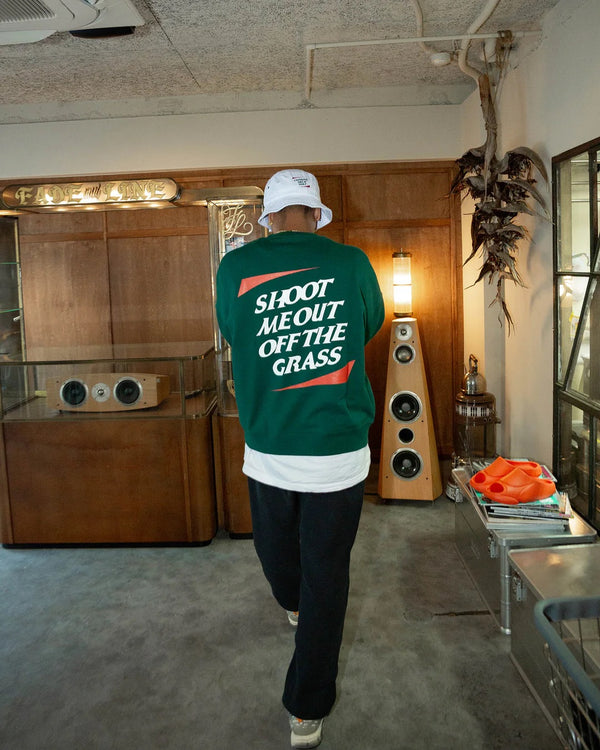 #SHOOT ME OUT PULLOVER GREEN