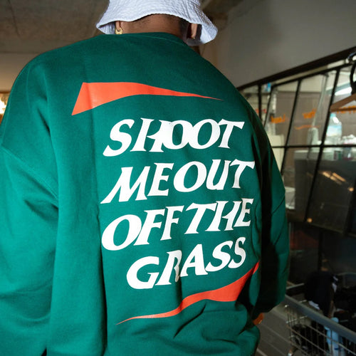 #SHOOT ME OUT PULLOVER GREEN