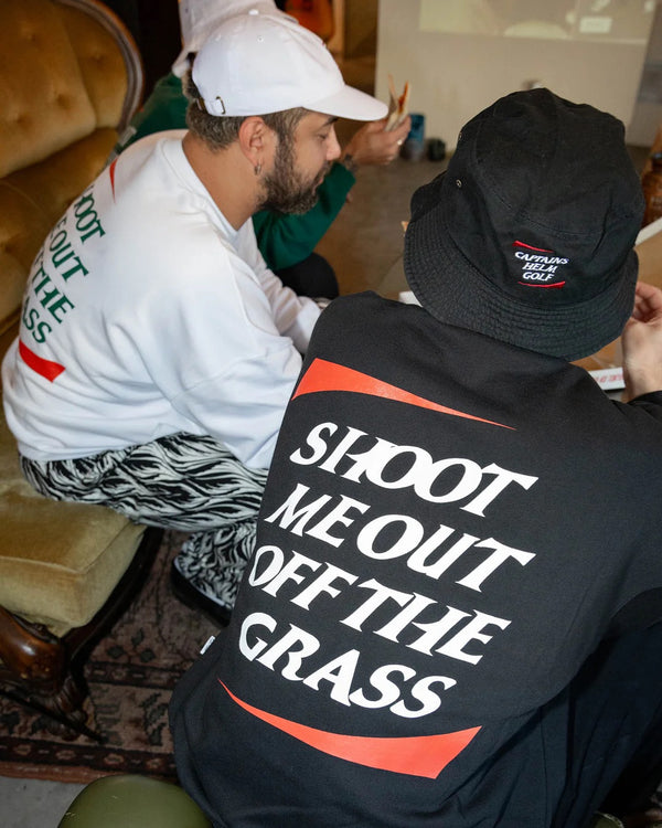 #SHOOT ME OUT PULLOVER WHITE