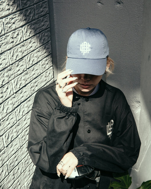 #OVERLAP LOGO NO COLLAR JACKET WM BLACK