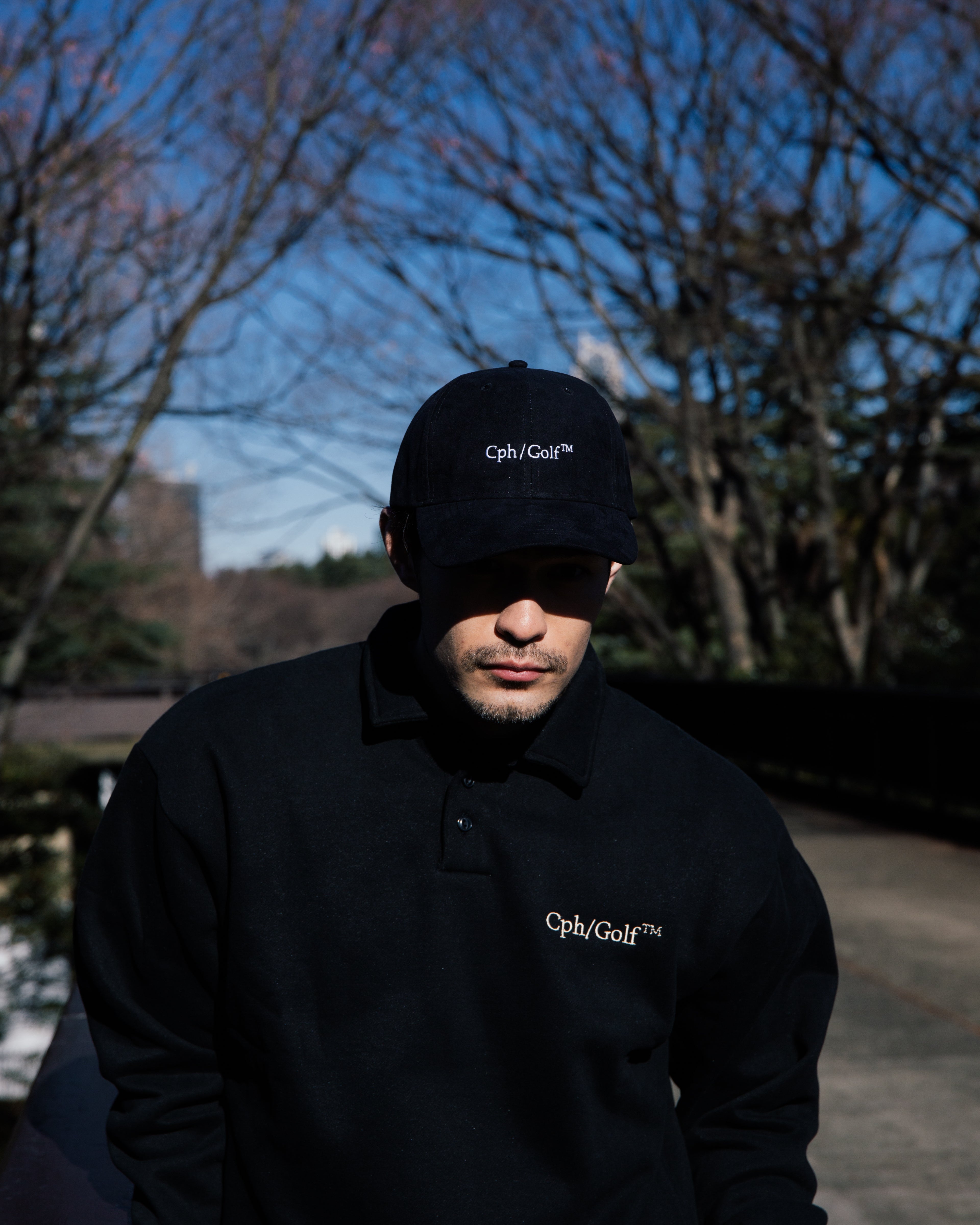DIGNIFIED LOGO FLEECE PULLOVER L/S POLO BLACK – RUFFLOG
