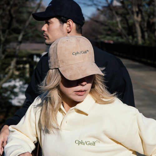 [WOMEN]#DIGNIFIED LOGO FLEECE PULLOVER L/S POLO CREAM