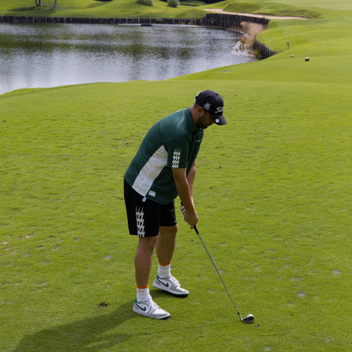 #THUNDER STRIPES POLO GREEN