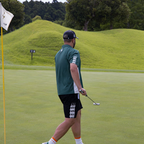 #THUNDER STRIPES POLO GREEN