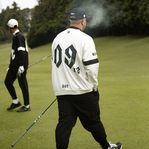 #09×2 IN OUT DOUBLE MESH L/S TEE WHITE