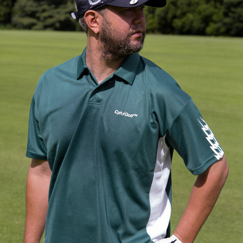 #THUNDER STRIPES POLO GREEN