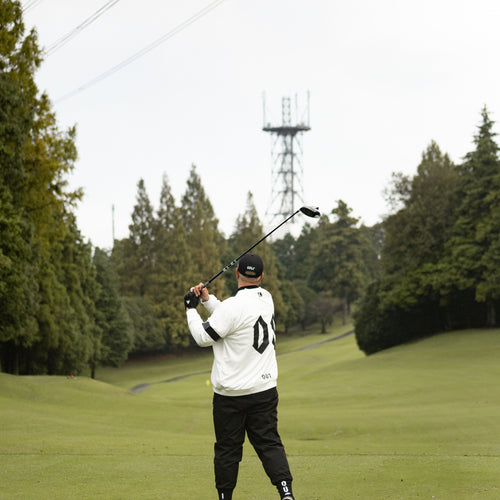 #09×2 IN OUT DOUBLE MESH L/S TEE WHITE