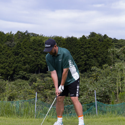 #THUNDER STRIPES POLO GREEN