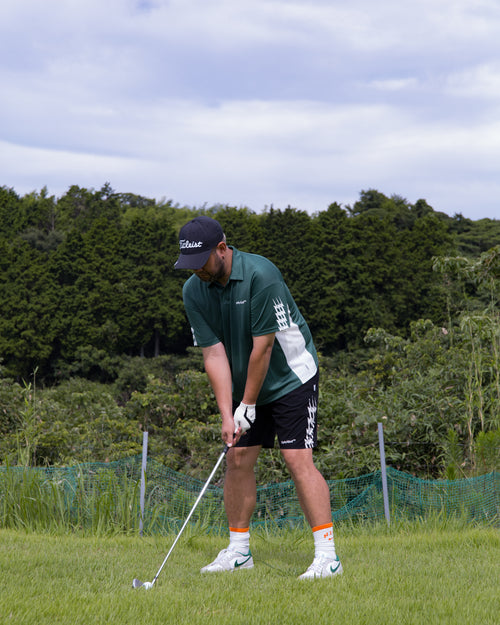 #THUNDER STRIPES POLO GREEN