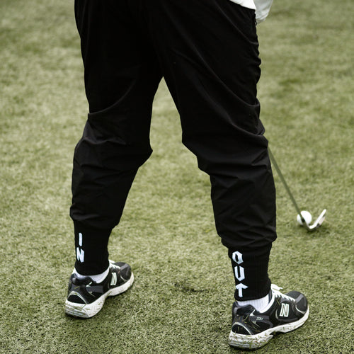 #09×2 IN OUT ADJUSTABLE JOGGER PANTS BLACK