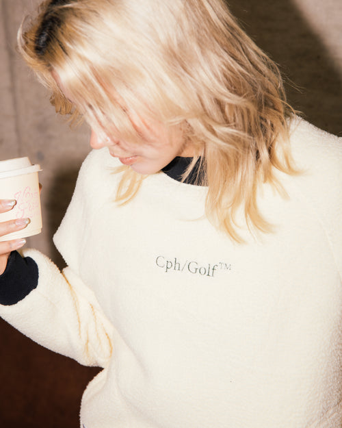 [WOMEN] #BI COLOR MOCK NECK PULLOVER OFF WHITE