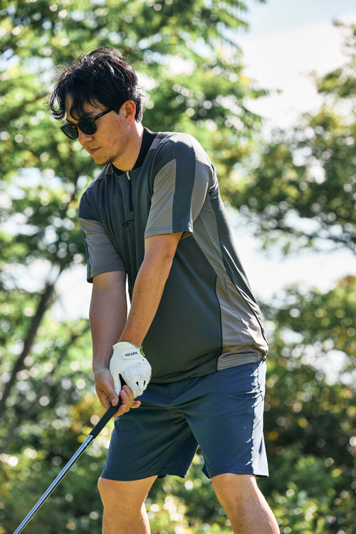 TOUR CLASSIC HENLEY NECK HALF ZIP  S/S SHIRTS