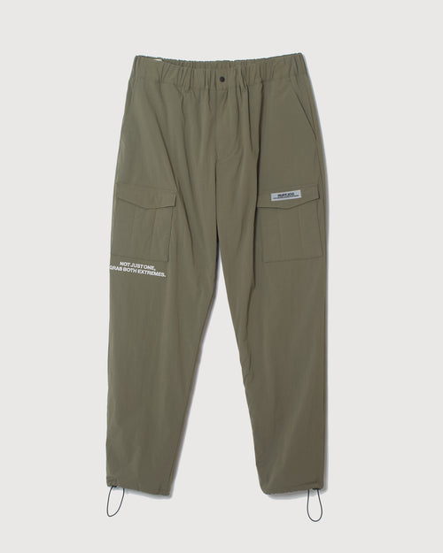 STRAIGHT QUILT PUFFER PANTS KHAKI