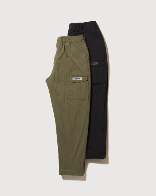 STRAIGHT QUILT PUFFER PANTS KHAKI