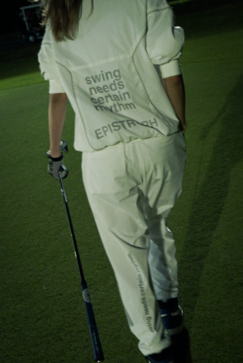 RUFFLOG × EPISTROPH NOIZE REFLECTION PANTS WHITE