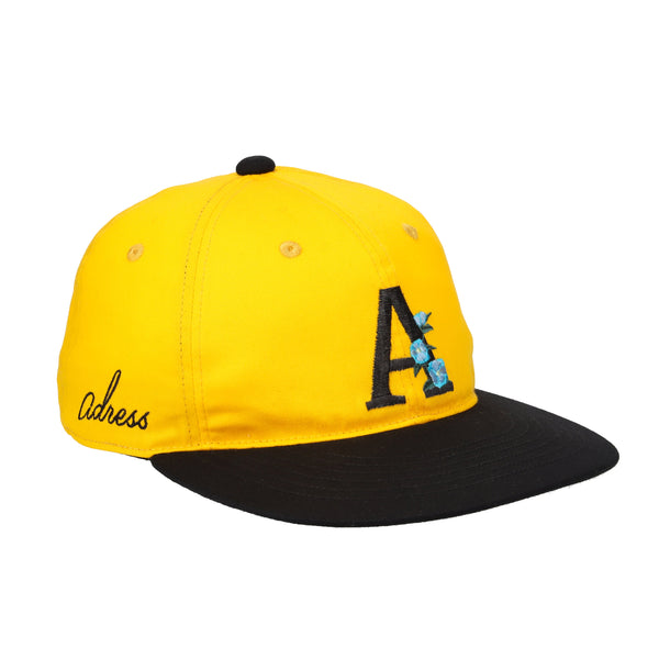 SASANQUA 6 PANEL CAP YELLOW / BLACK