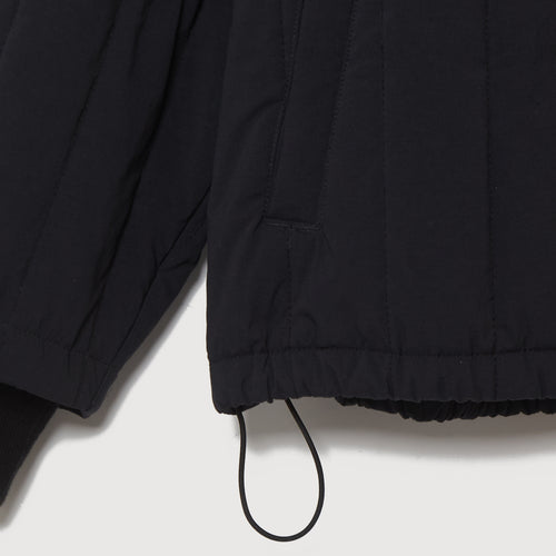 STRAIGHT QUILT PUFFER JACKET BLACK