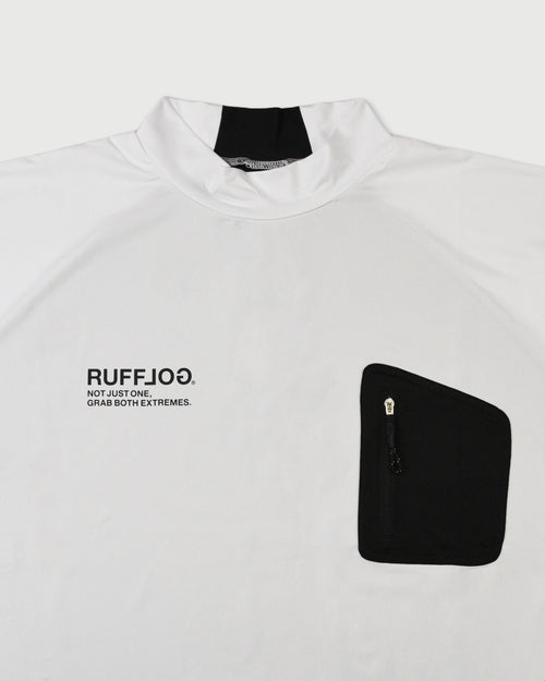WM BACK MESH & TECH POCKET MOCK NECK SHIRTS