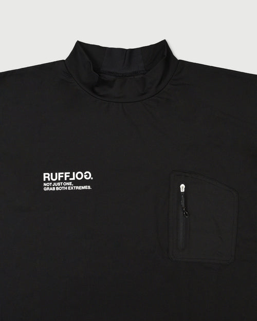 WM BACK MESH & TECH POCKET MOCK NECK SHIRTS