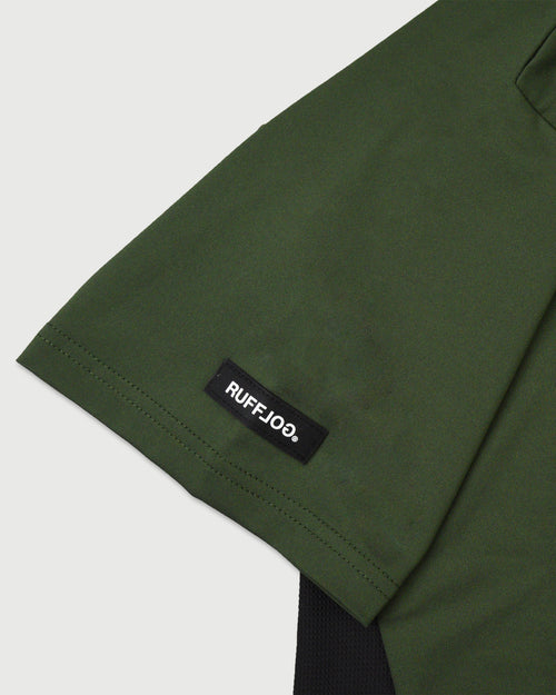 WM BACK MESH & TECH POCKET MOCK NECK SHIRTS