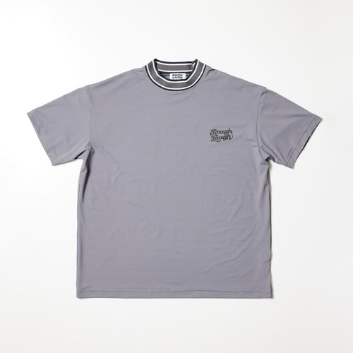 BARE JERSEY MOCK NECK T-SHIRT GRAY