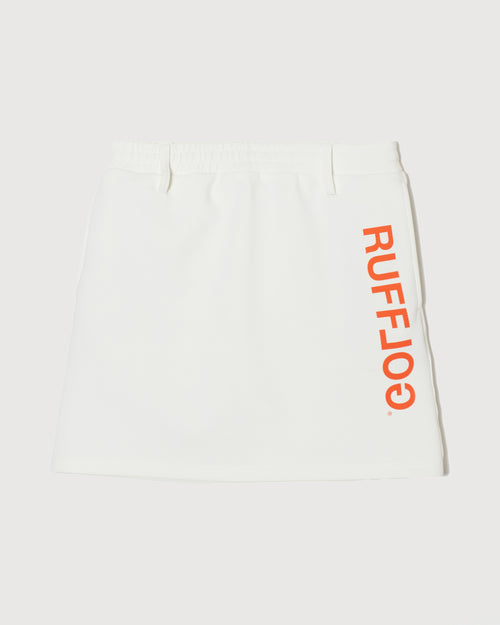 RUFFLOG RELAX SWEAT SKIRT WHITE