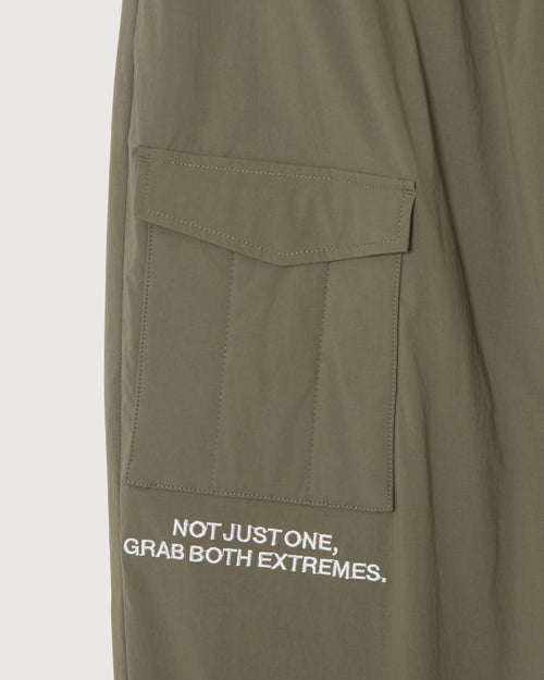 STRAIGHT QUILT PUFFER PANTS KHAKI
