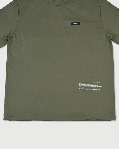 WM CENTER STRIPE LOGO L/S MOCK NECK